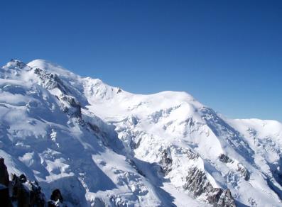 La ladera francesa del Mont Blanc