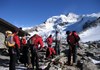 Vorbereitungen in der Berghütte Mantova