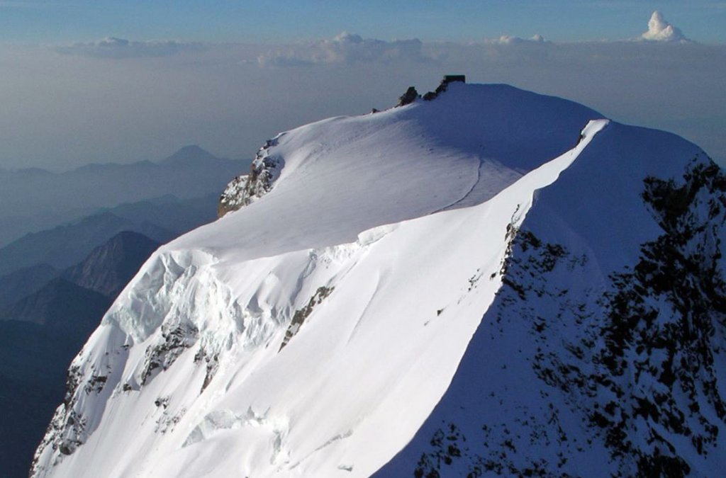 Zumstein and Punta Gnifetti from Punta Dufour