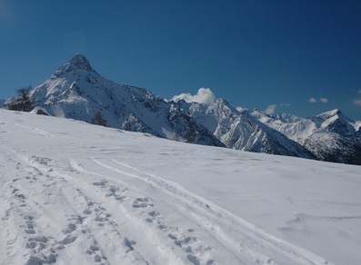 Le montagne di fronte all'alpe Berrier - Bionaz