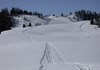 Les mamelons neigeux qui précèdent le Cours du Bard