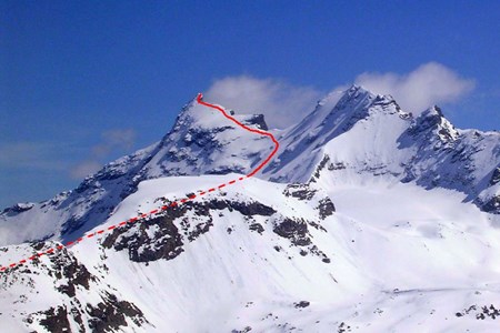 Tracciato di salita Grande Rousse - Valgrisenche
