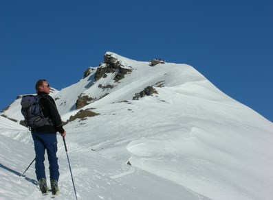 The last stretch of ridge
