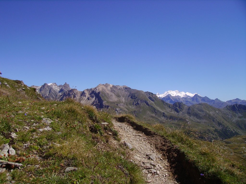 Le Mont-Rose en arrière plan