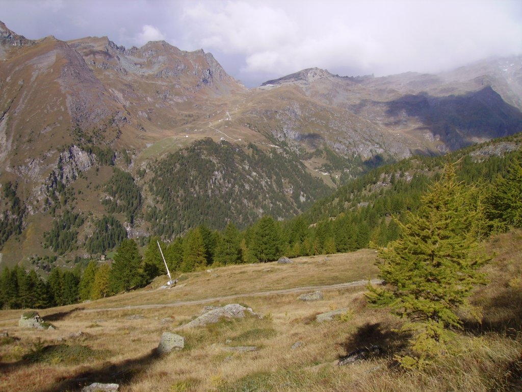Le vallon qui mène au col de la Bettaforca