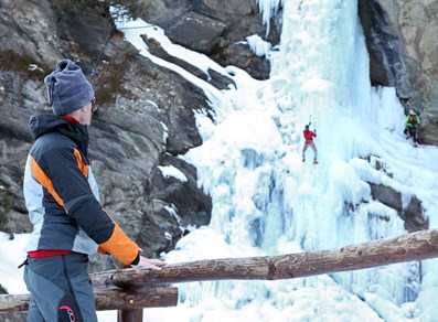 Cascate di ghiaccio a Lillaz