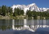Le Grandes Jorasses si riflettono nel Lago d'Arpy