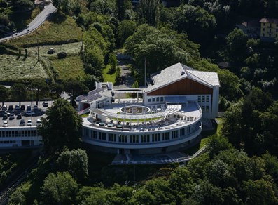 Veduta aerea delle terme di Saint-Vincent