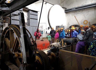 guided tour of the Cogne mine