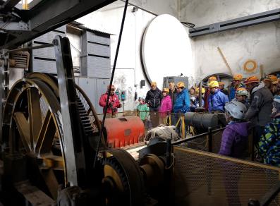 guided tour of the Cogne mine