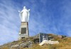 The Madonna statue on the summit