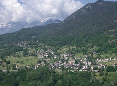 Panorama di Challand-Saint-Anselme