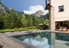 piscina e vista Monte Bianco