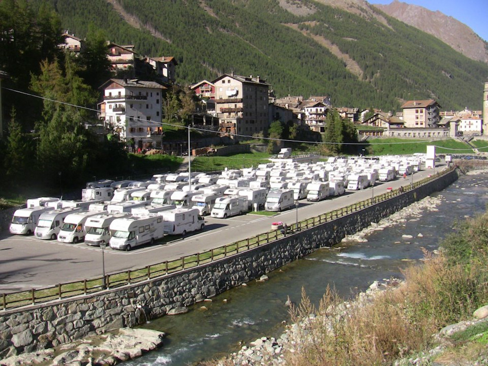 motorhome stopover Revettaz - Cogne