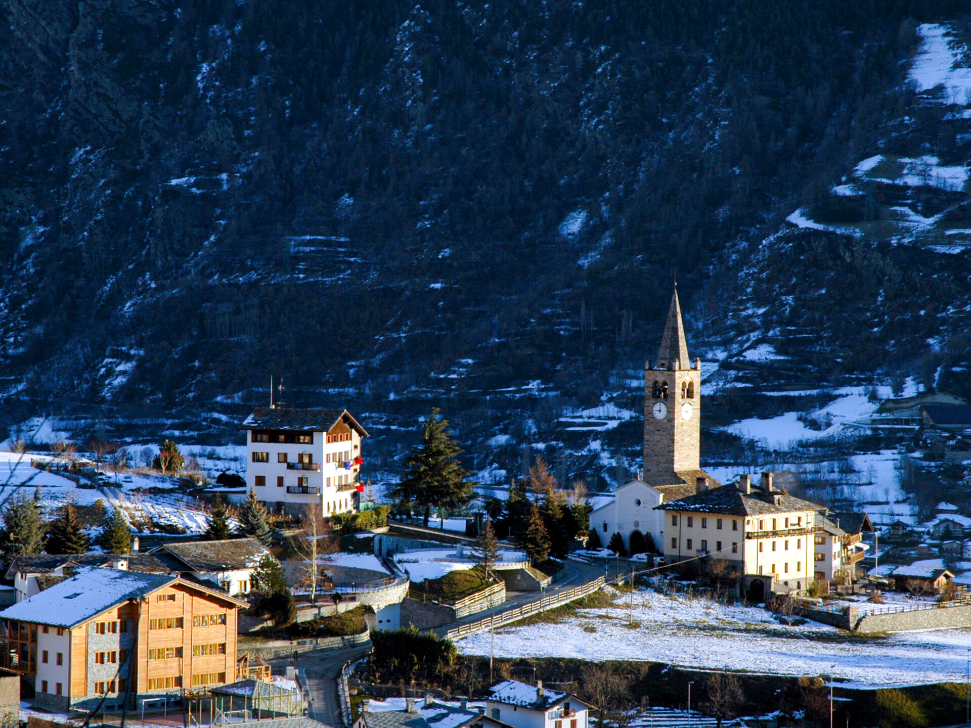 Gignod en hiver