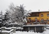 veduta esterna con neve