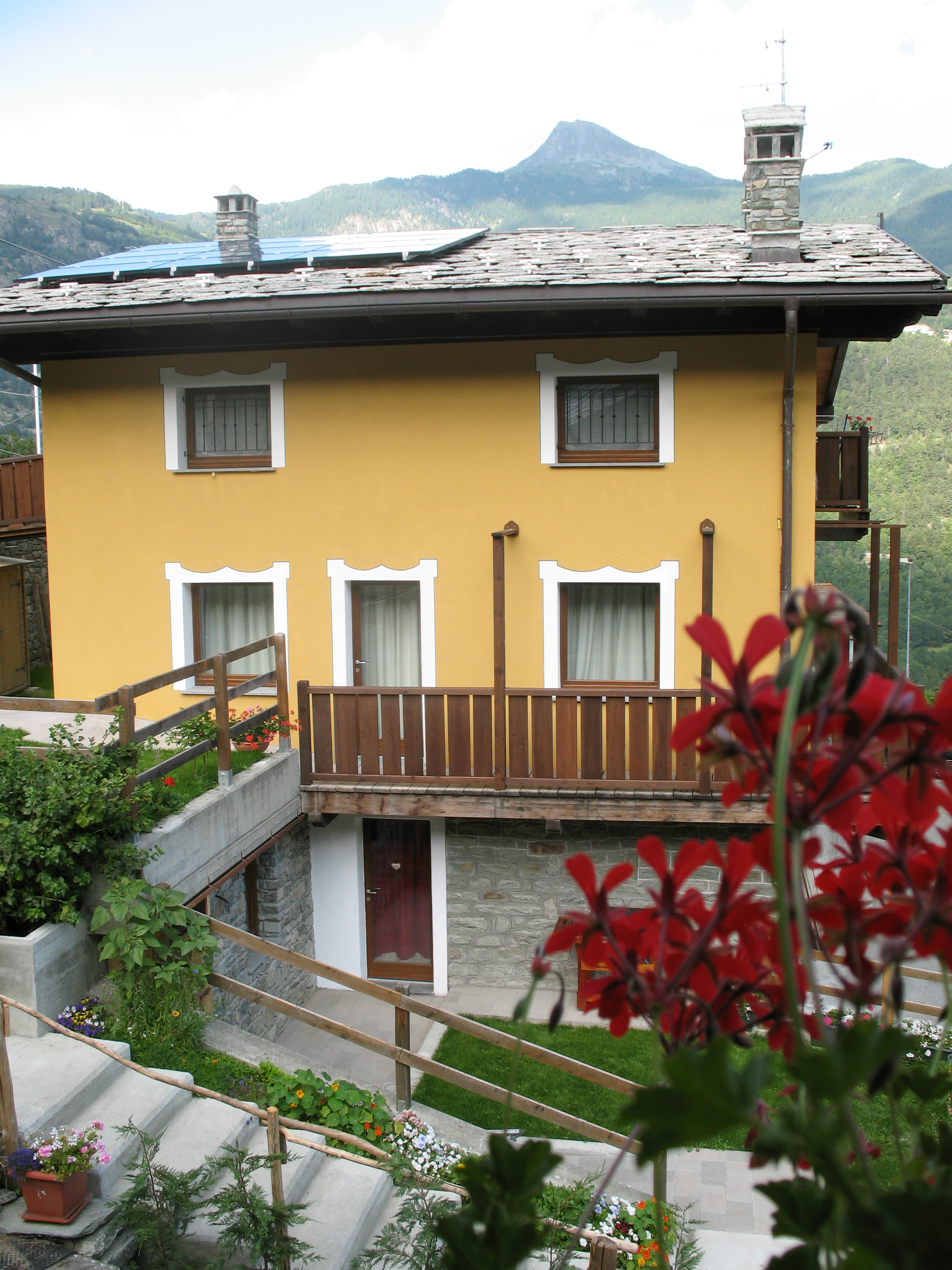 veduta esterna in estate
