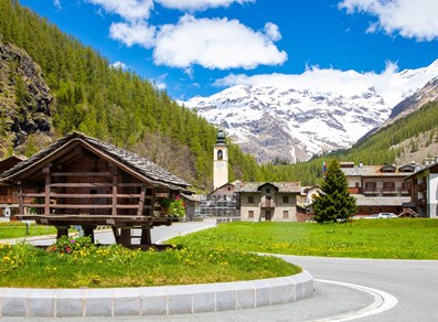 Panorama di Gressoney-La-Trinité