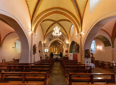 Iglesia de Gignod - nave