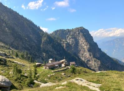Paesaggio dall'Alpe Bonze