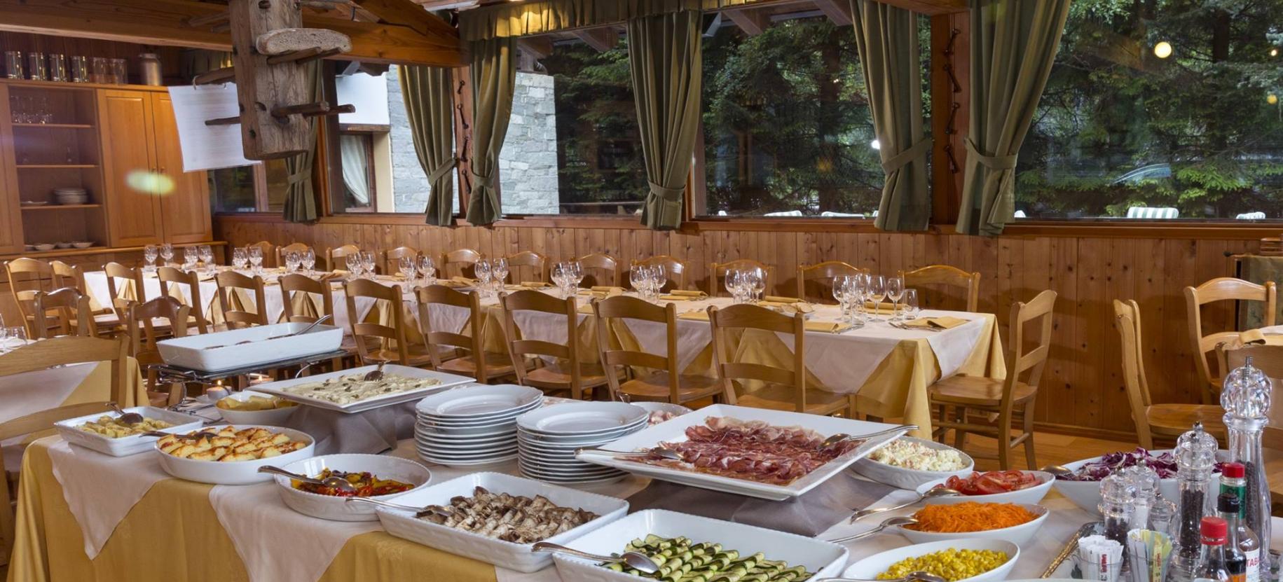 La sala del ristorante