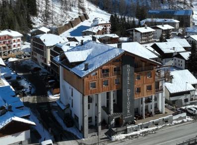 The hotel Dufour in winter