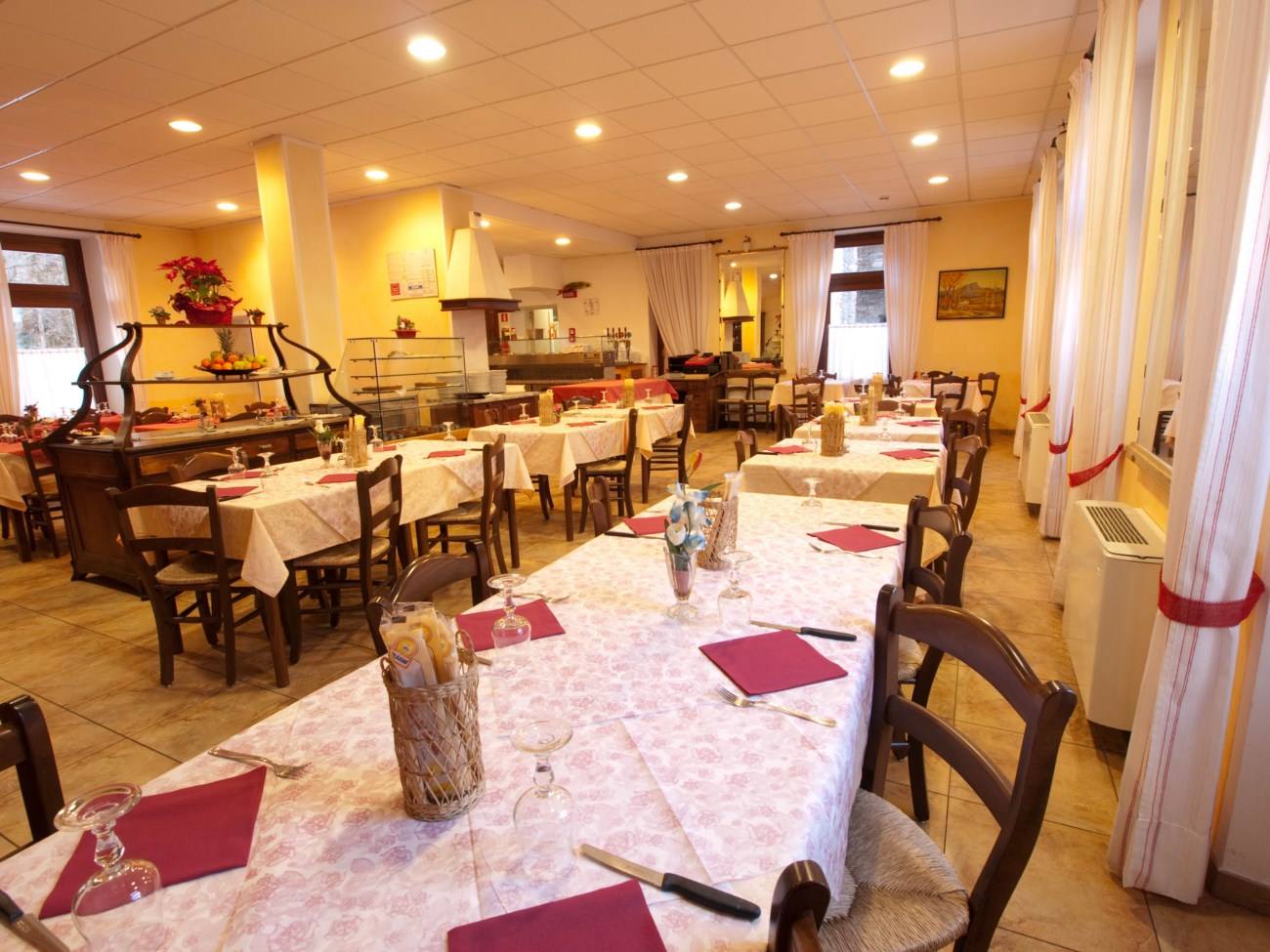 The dining room
