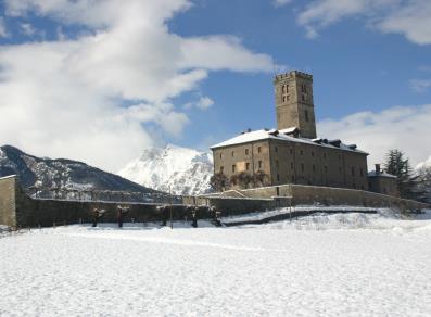 Castillo de Sarre en invierno
