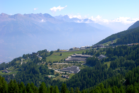 Pila - panorama della località turistica