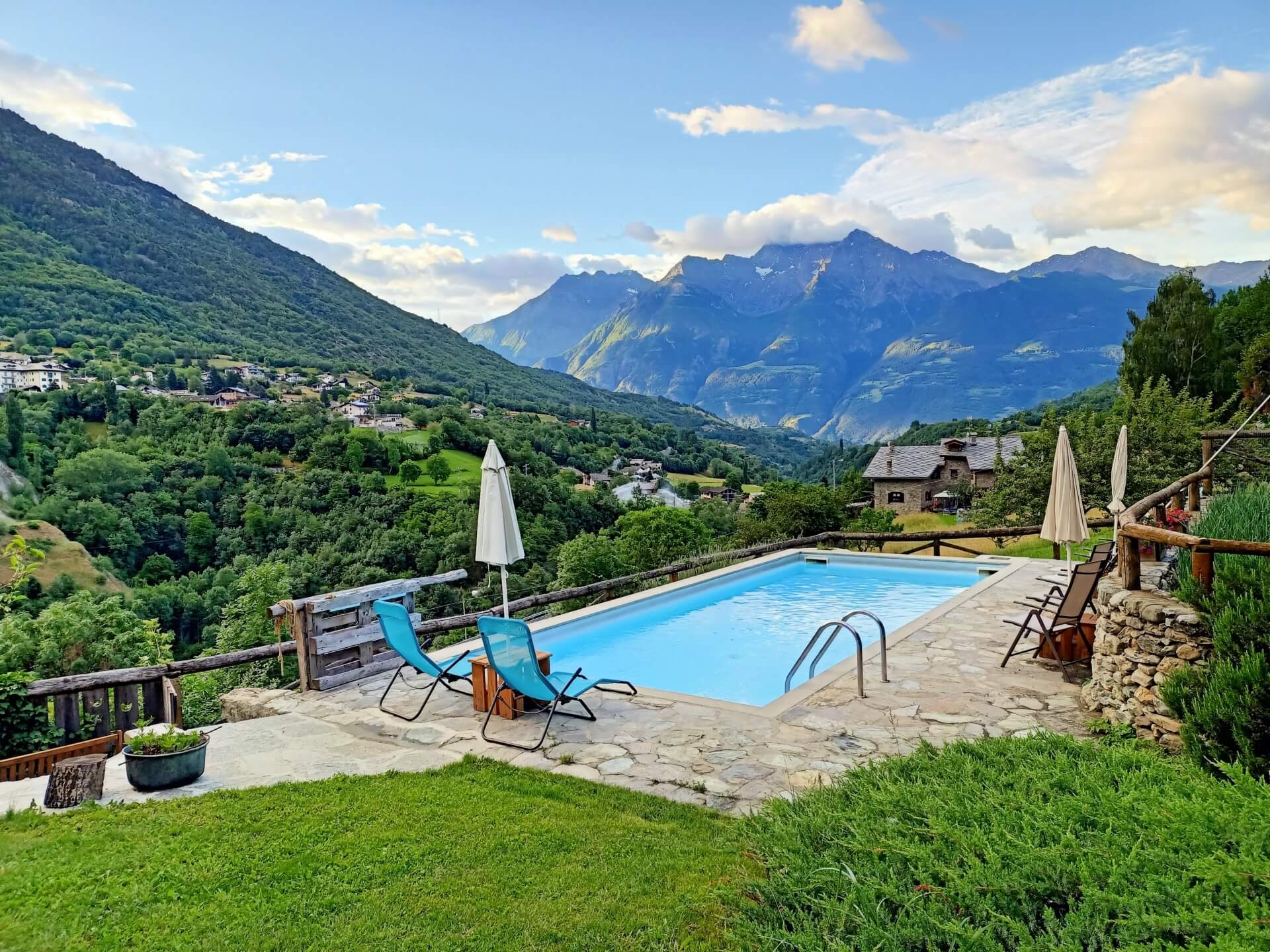 the pool