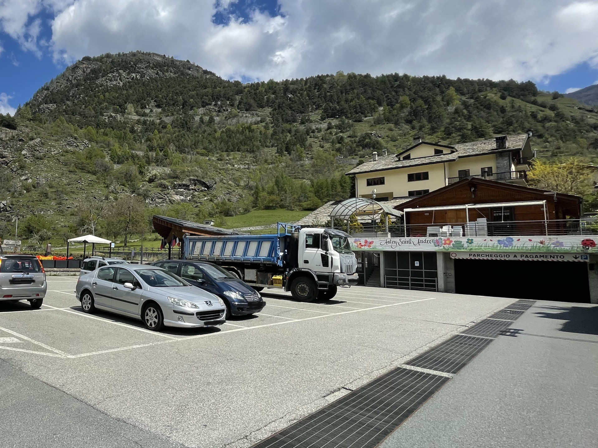 Covered parking
