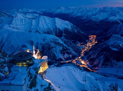 Il centro di Courmayeur