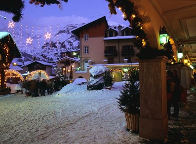 Courmayeur sotto la neve