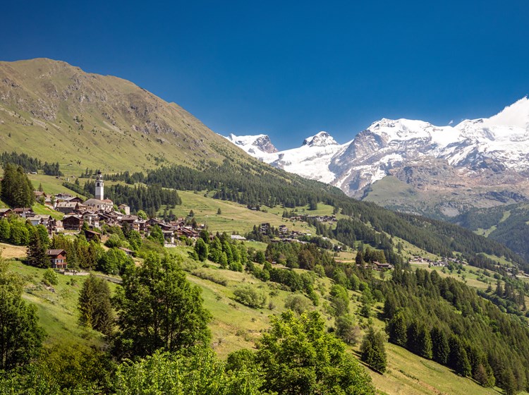 Antagnod et le Mont Rose
