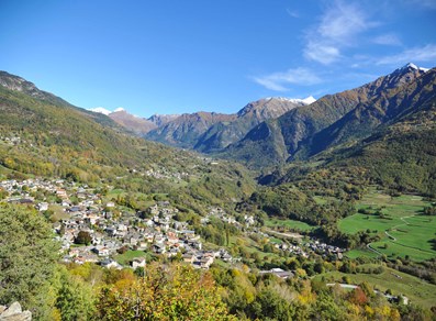 Panorama di Challand-Saint-Victor