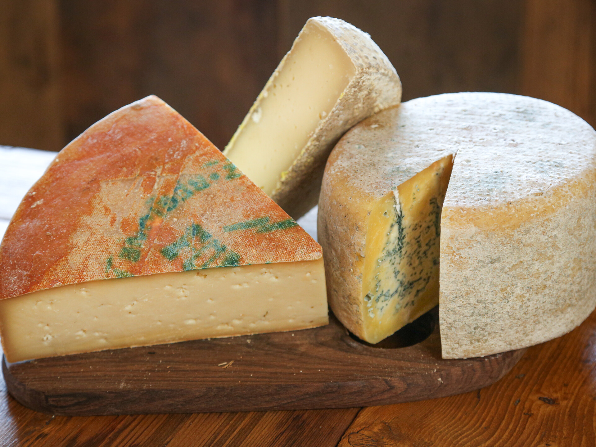Fontina, toma e Bleu d'Aoste