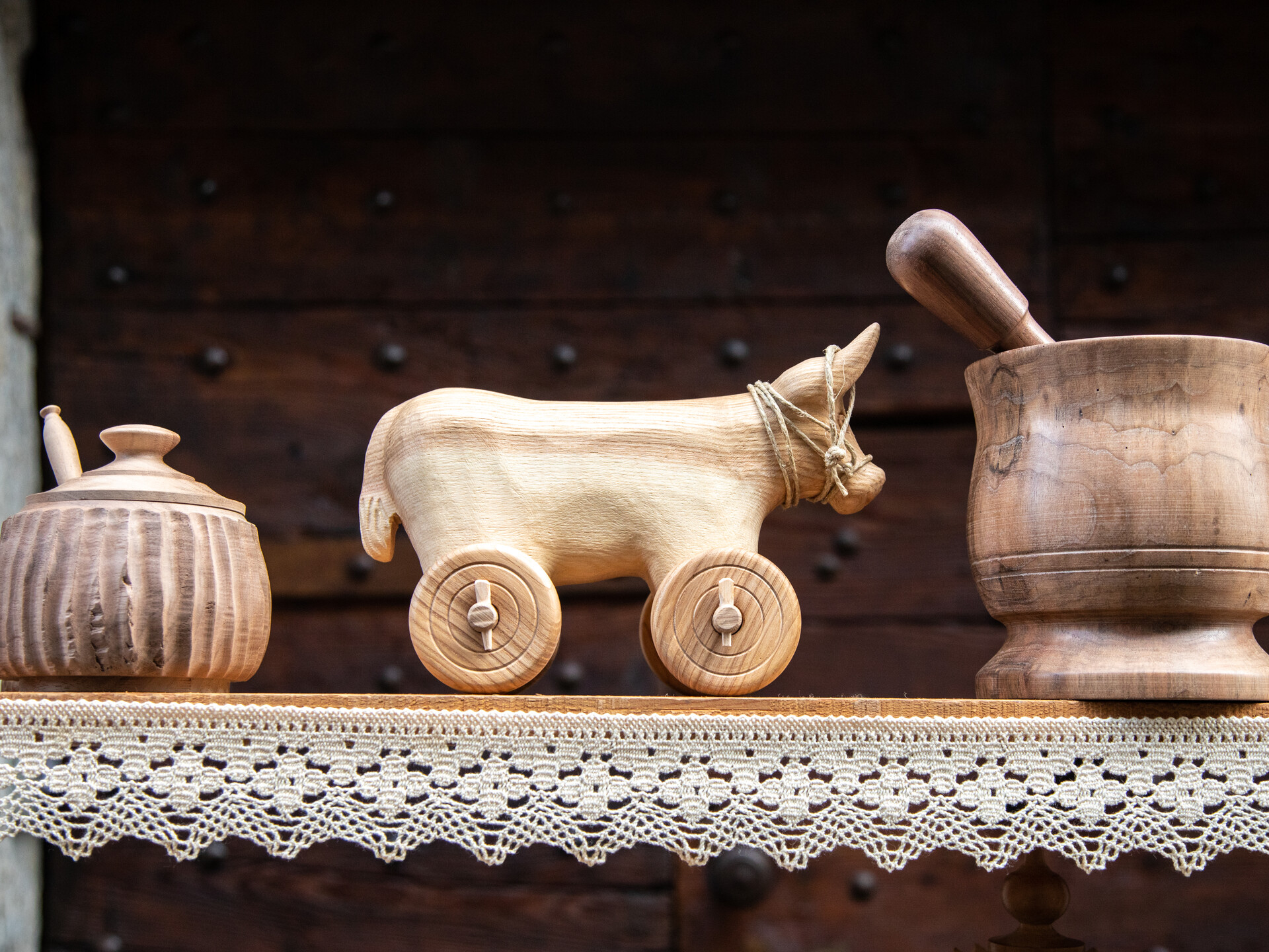 Tatà e ciotole in legno