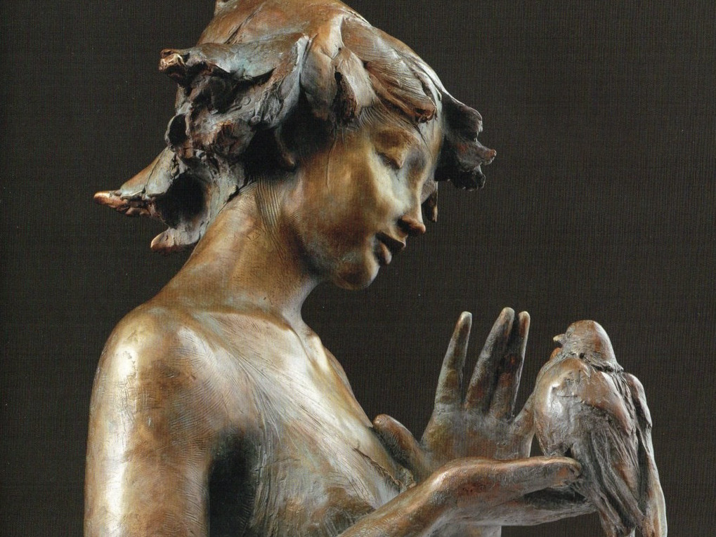Ragazza con passerotto