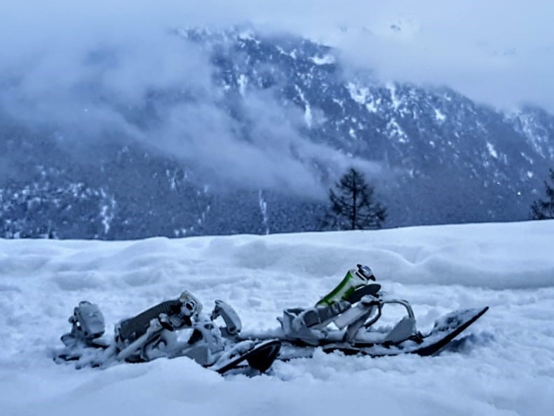 Ciaspole sulla neve