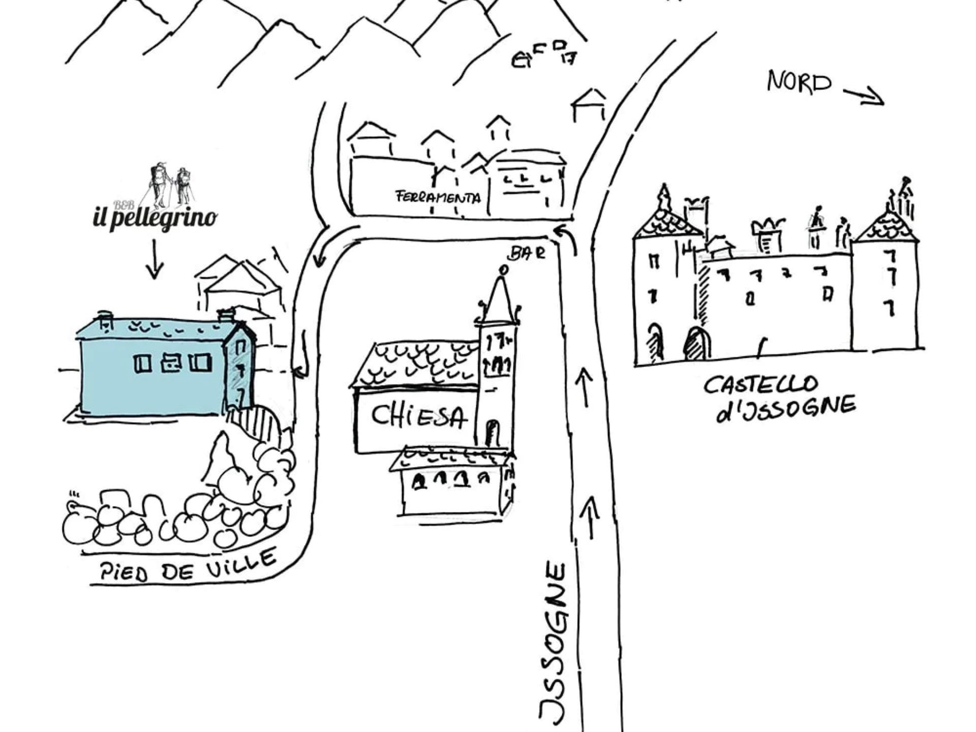 B&B Il Pellegrino - plan