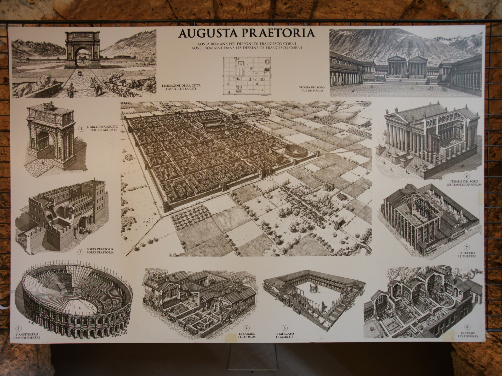 Pannello Aosta Romana 