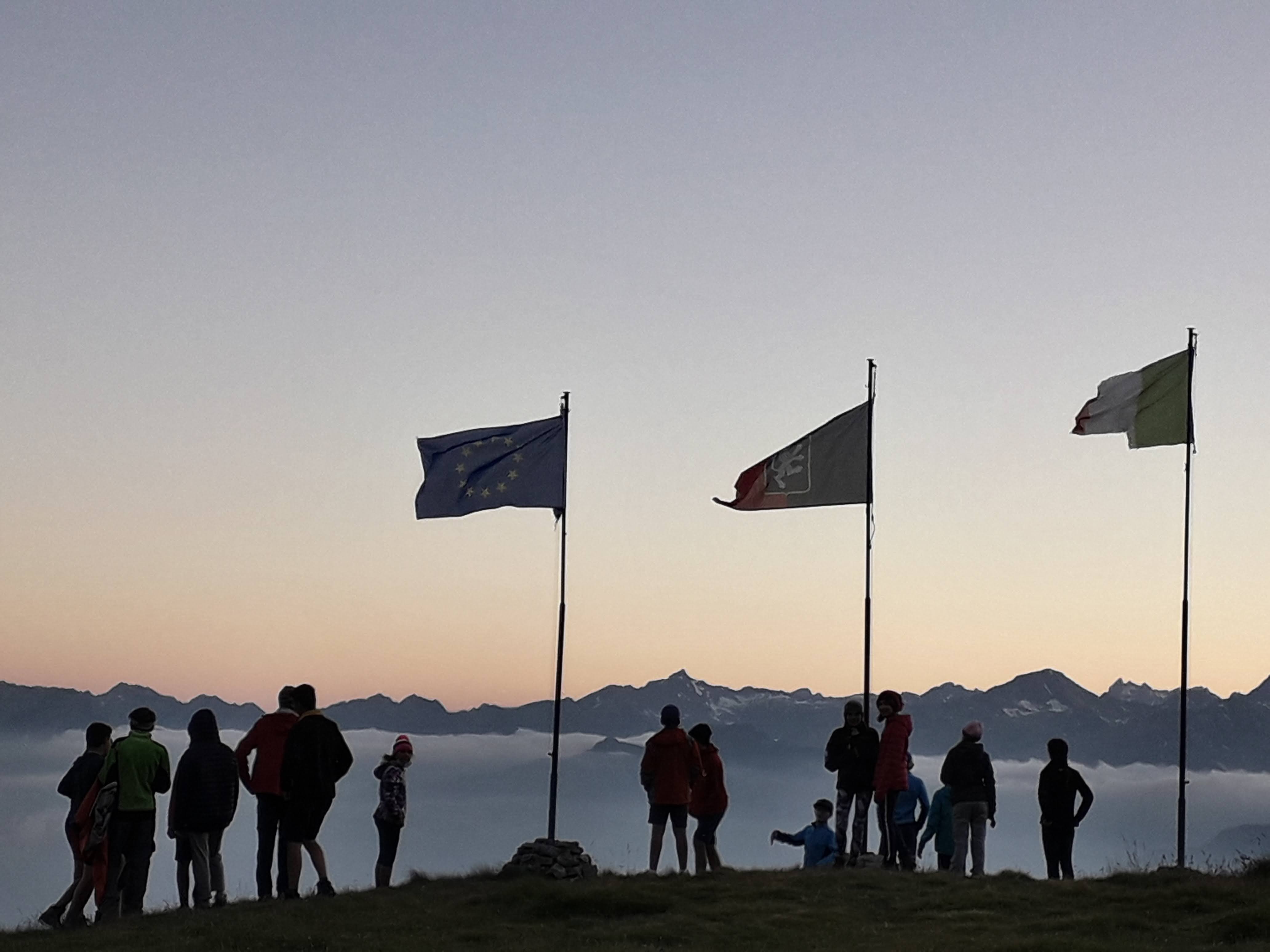Trecking al tramonto