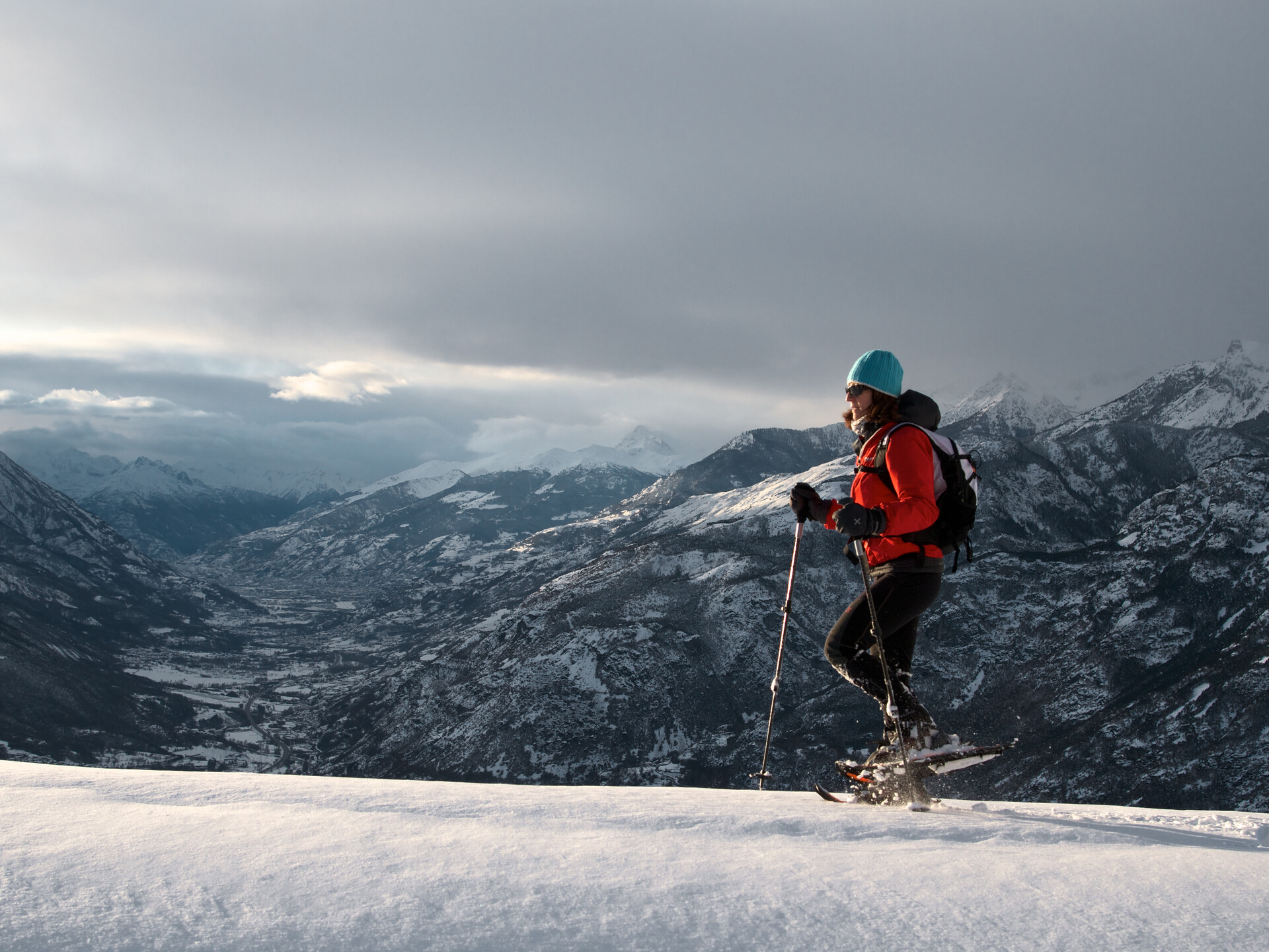In racchette al Col di Joux