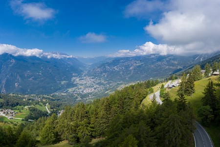 Giro E - Saint-Vincent : panorama dal Col di Joux