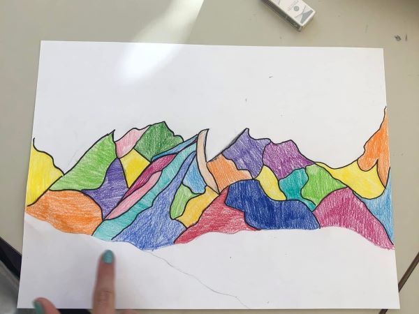 Disegno la montagna