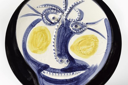 Pablo Picasso - Piatto con volto sorridente