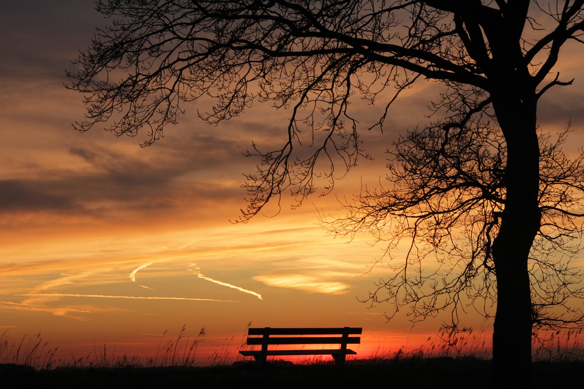 panca al tramonto