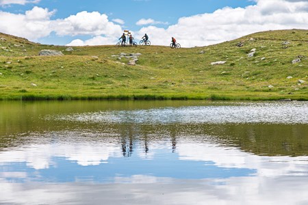 In Mountain Bike al lago delle rane