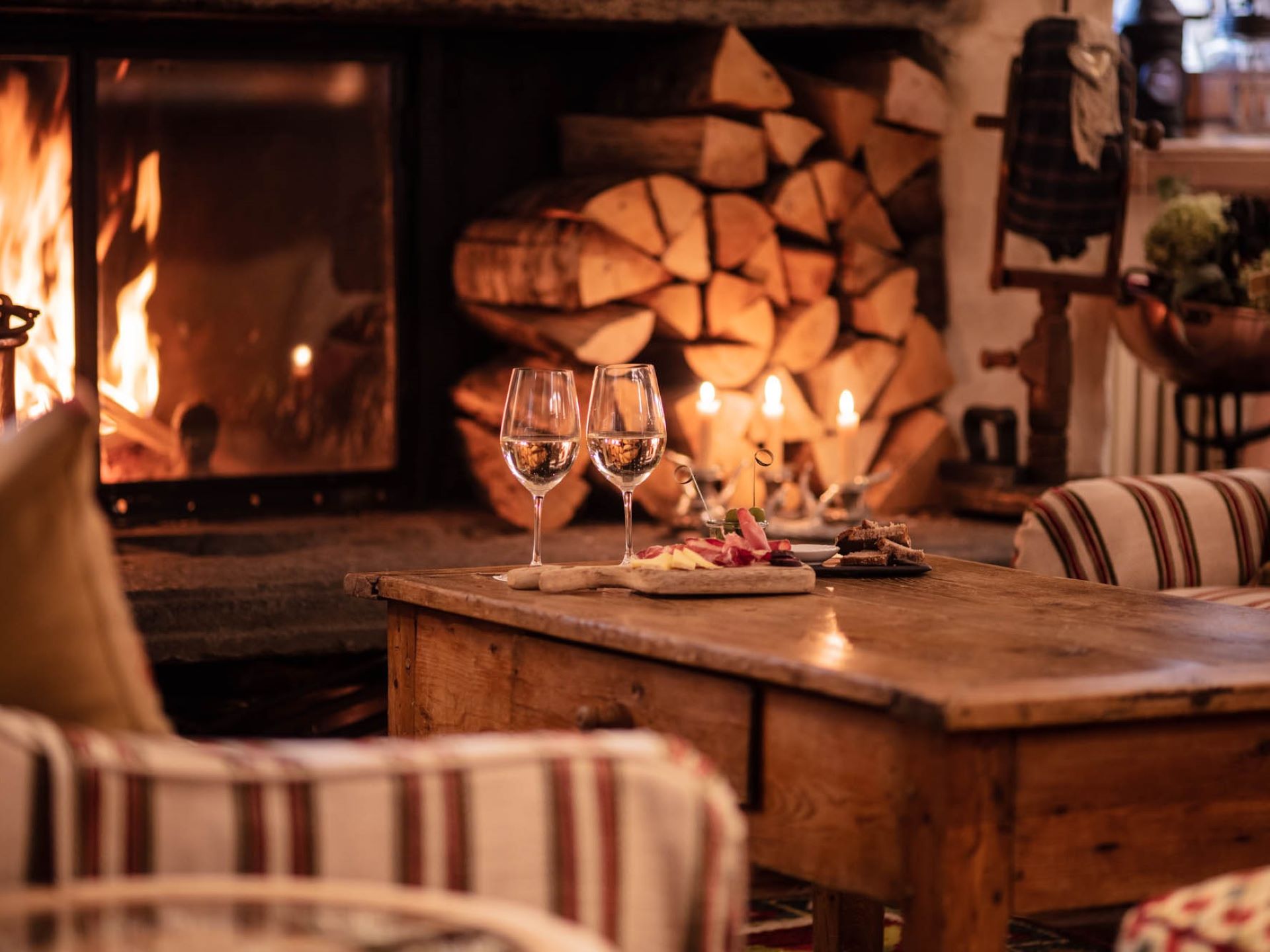 Hotel Auberge de la Maison  - fireplace room