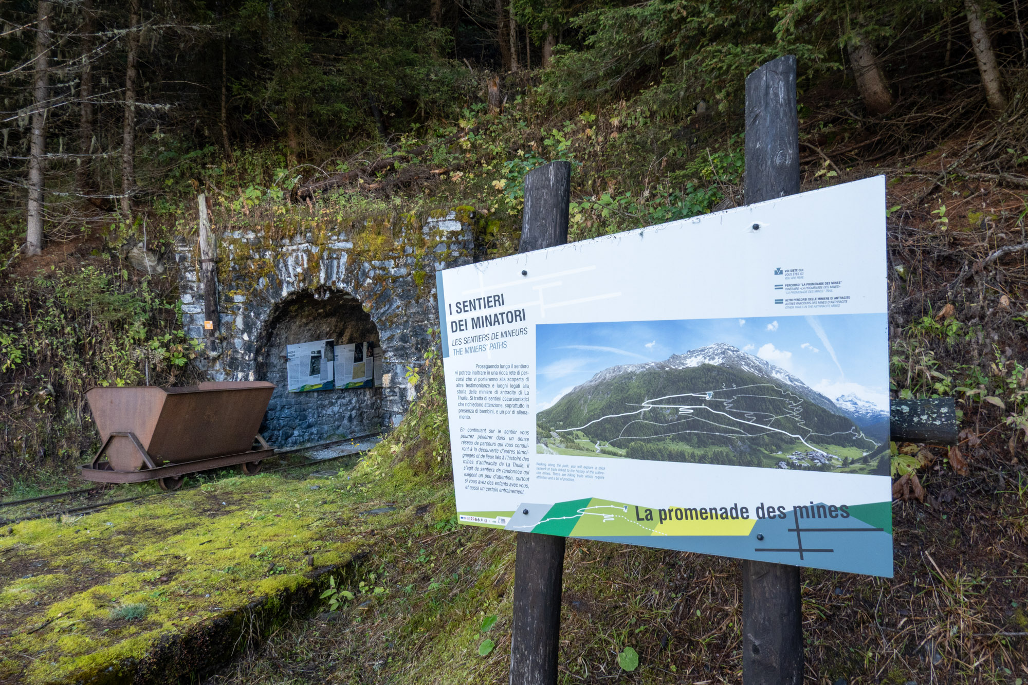 percorsi miniere La Thuile - miniera Granier